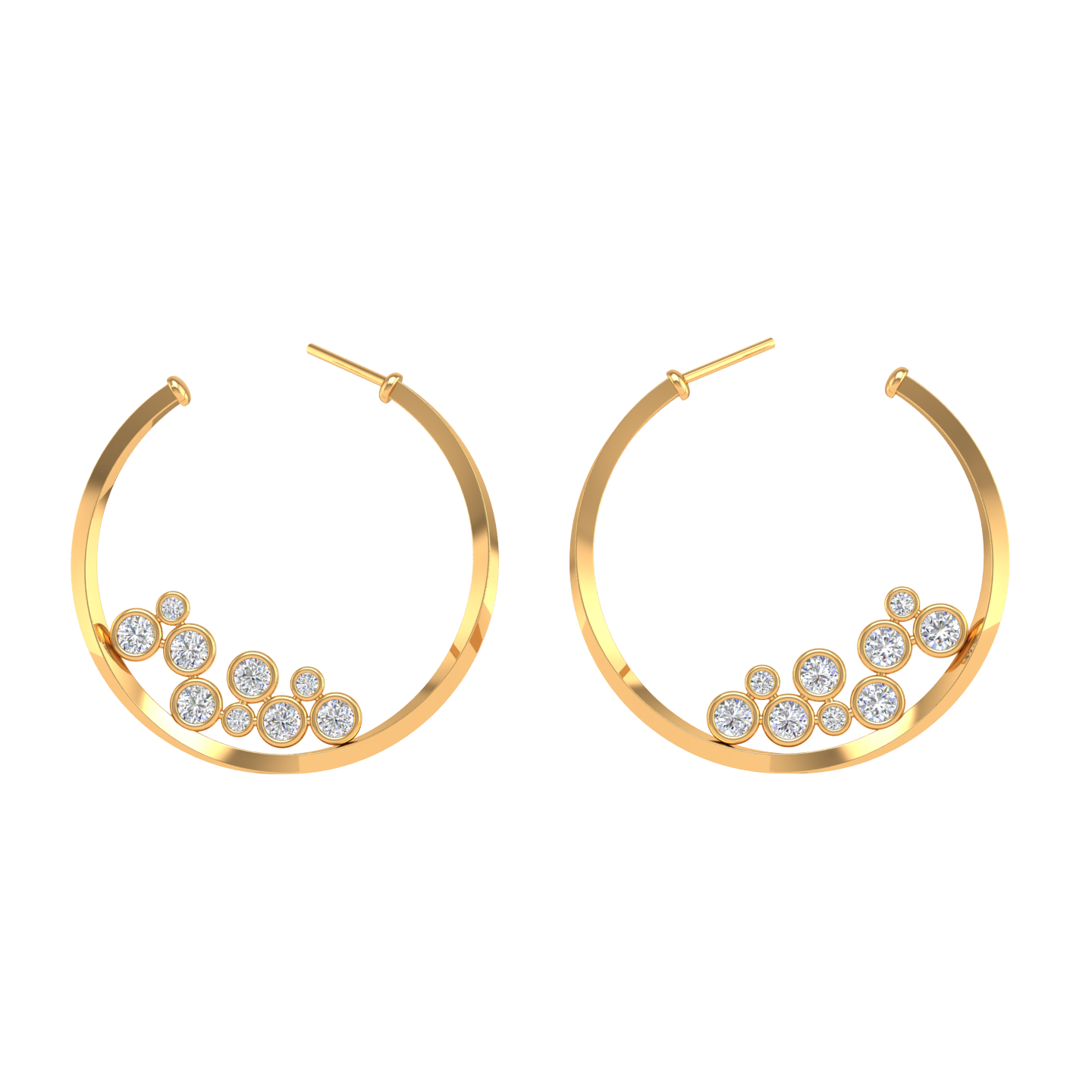 Sylvie Floating Hoop Earring